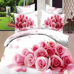 Pink-Rose-3D-bedding-sets-queen-size-4pcs-wedding-bedlinen-Comforter-quilt-duvet-cover-princess-bedclothes